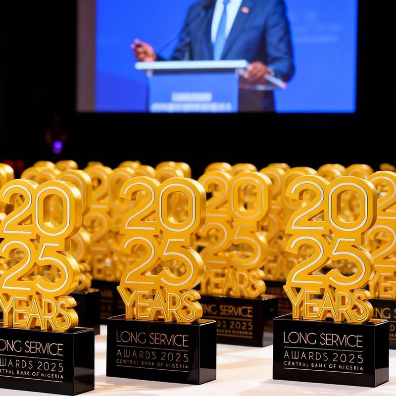 Custom Long Service Award - Trophy Medal Badge Commemorative Coin Keychain Fridge Magnet Ornament Model Design wholesale custom supplier Central Bank of Nigeria Awards4