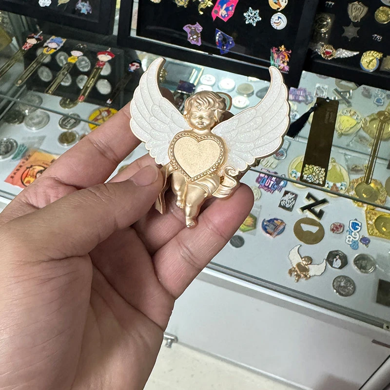 Cupid Metal Badge Fridge Magnet1