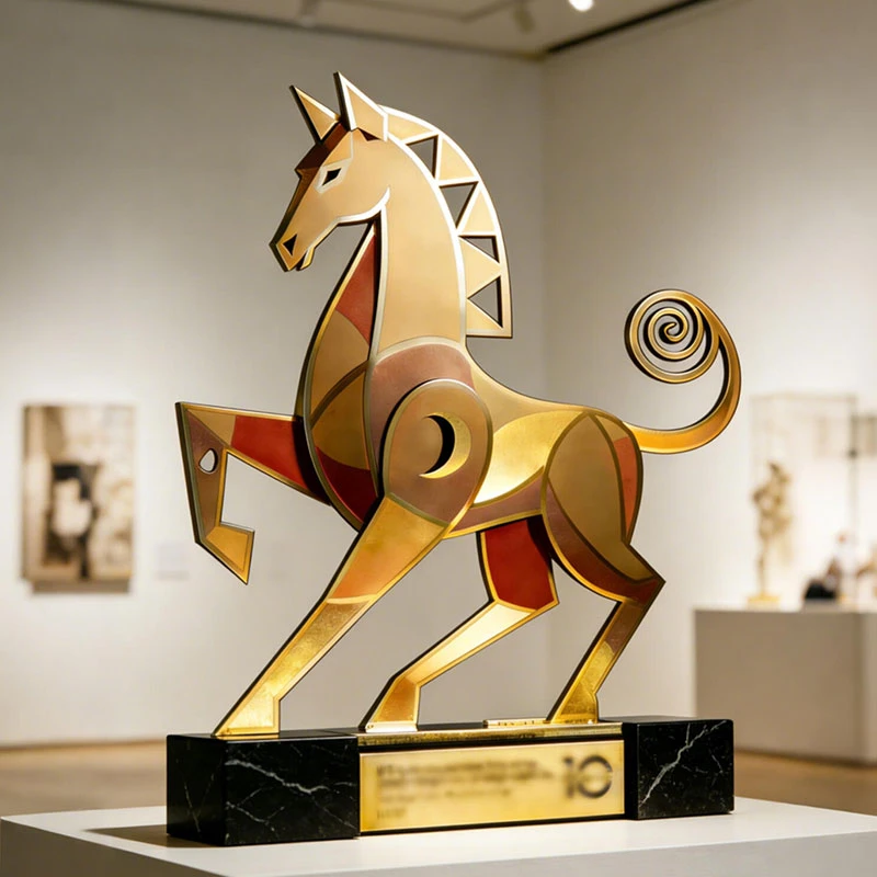 Horse Trophy with Marble Base1