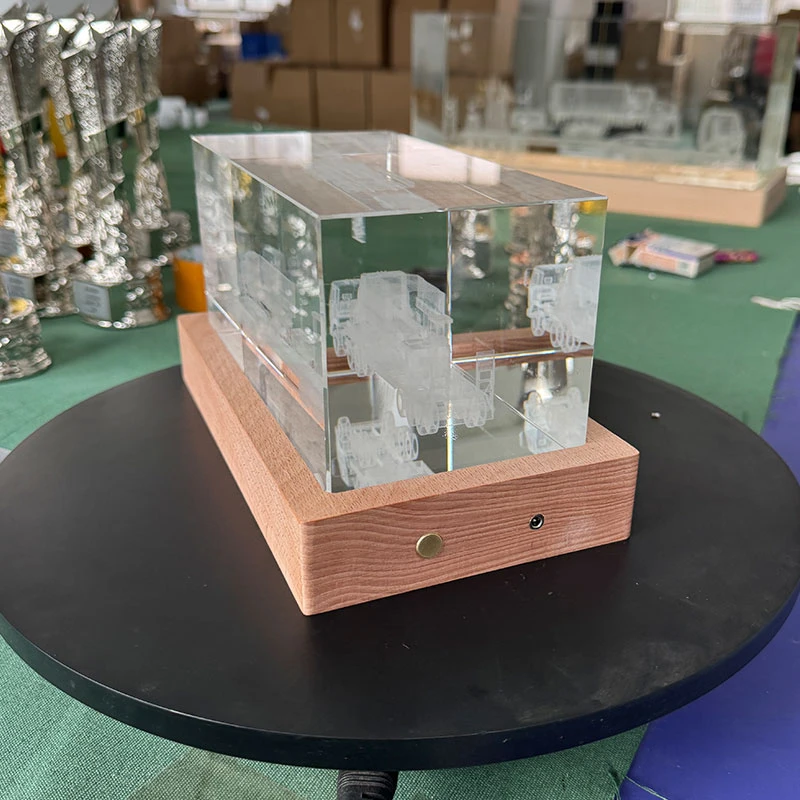 Transport Vehicle Crystal Engraving2