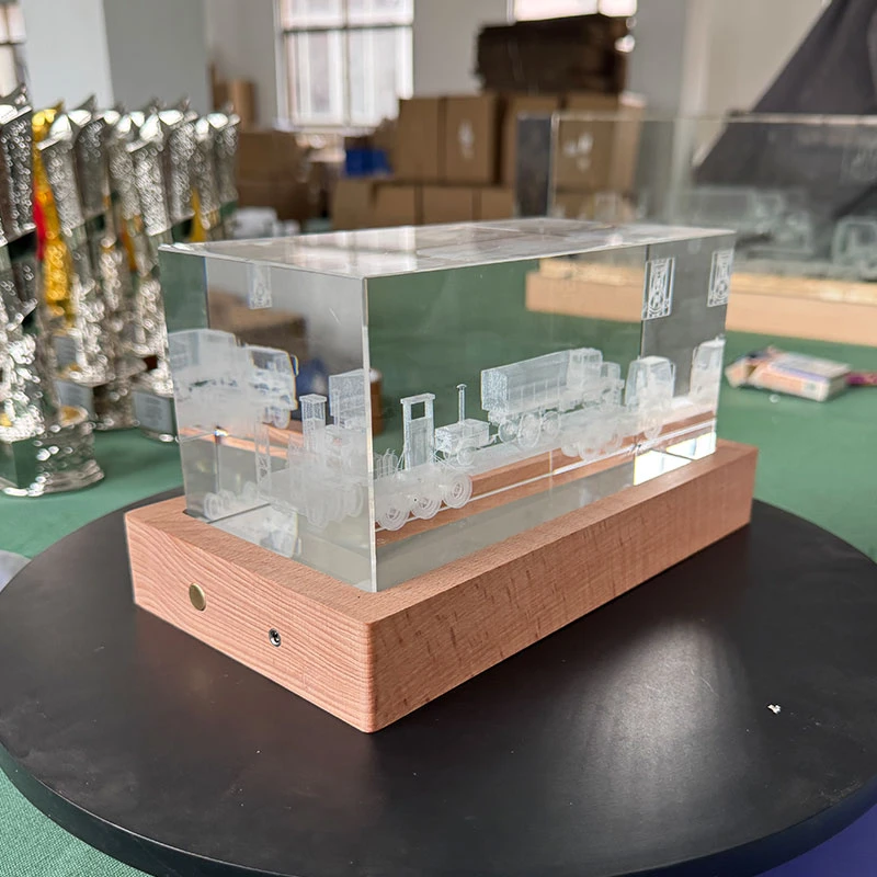 Transport Vehicle Crystal Engraving3