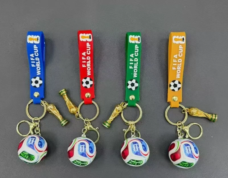 2026 FIFA World Cup Souvenir - Trophy Medal Badge Commemorative Coin Keychain Fridge Magnet Ornament Model Design wholesale custom supplier World Cup Keychain3