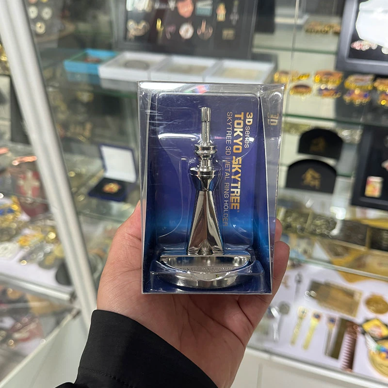 Custom 3D Metal Model - Trophy Medal Badge Commemorative Coin Keychain Fridge Magnet Ornament Model Design wholesale custom supplier 3D Metal Ring Holder1