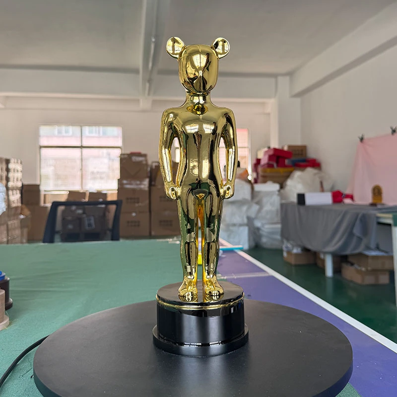 Electroplated Polished Metal Trophy1