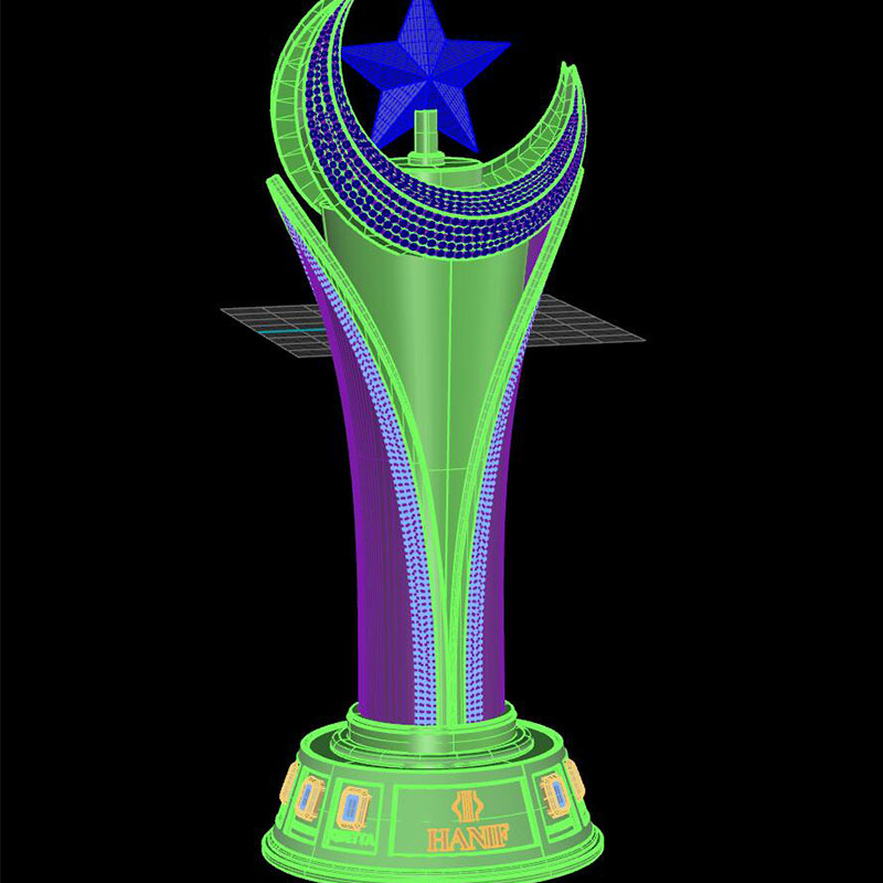 Diamond studded tournament trophy - MC ART AWARDS Diamond studded tournament trophy5