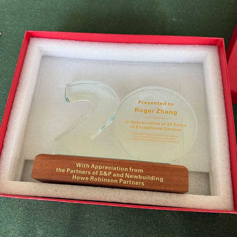 20th Anniversary Crystal Number Award5