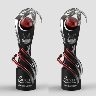 High-end custom cricket trophy