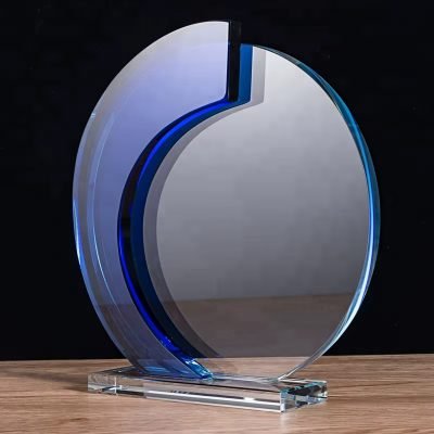 Blue glass trophy-01