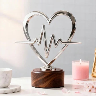Creative Metal Heart-Shaped Trophy1