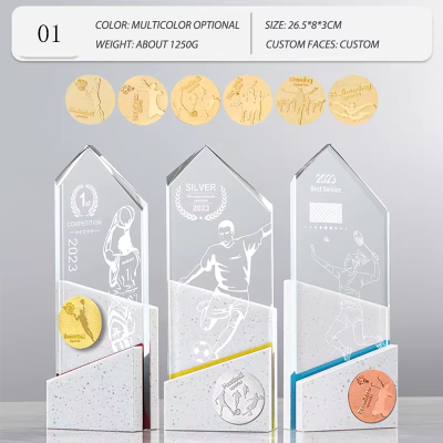 Creative marble trophy custom1