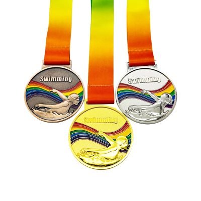 Custom Design Swimming medals 2-2