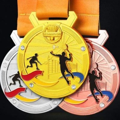 Design Metal badminton medals​ 5-1