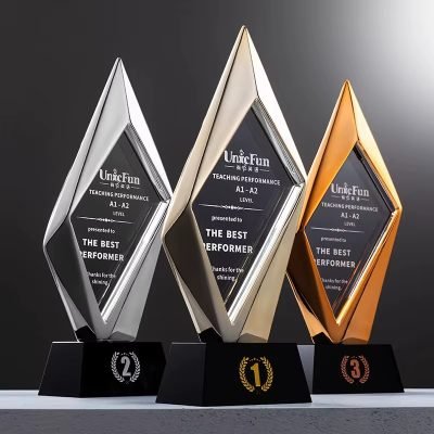 Diamond metal trophy-03