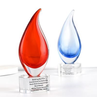 Glass teardrop shaped award-03