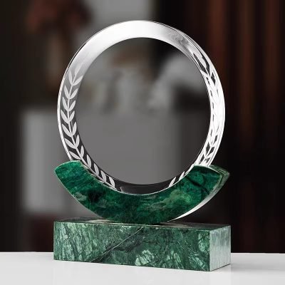 Marble crystal trophy-1