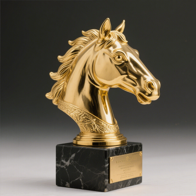 Metal Horse Head Trophy1