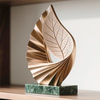 Metal trophy with marble base1 Metal trophy with marble base1