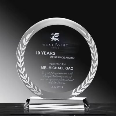 Round crystal plate trophy-01