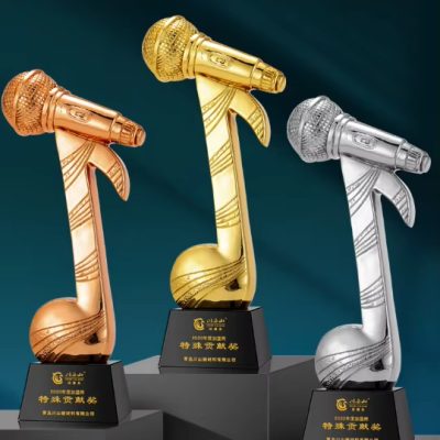 Singing performance trophy custom-01