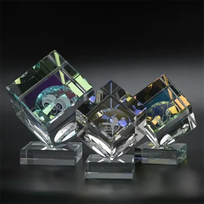 Square 3D Corroded Crystal Block4