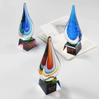 Teardrop Glass Trophy-05