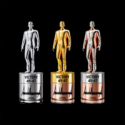 Trump 45-47 victory trophy