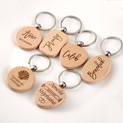 Wooden key chain 46-1