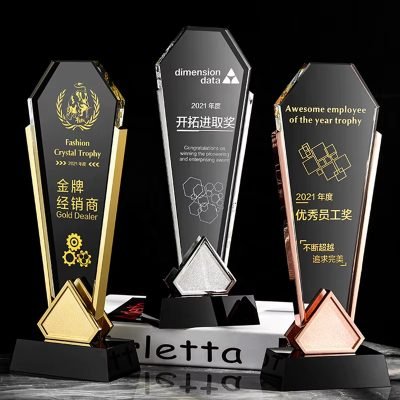 custom glass trophy​ Manufacturers-01