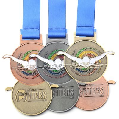 custom men's swimming medals​ 13-1