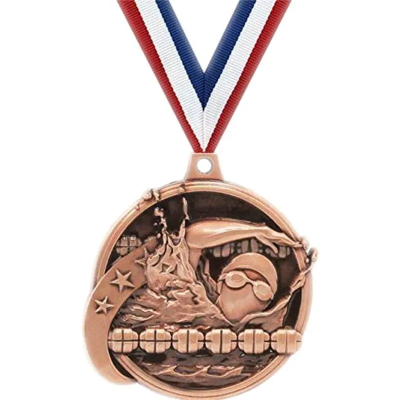 custom swimming gold medals​ 5-1