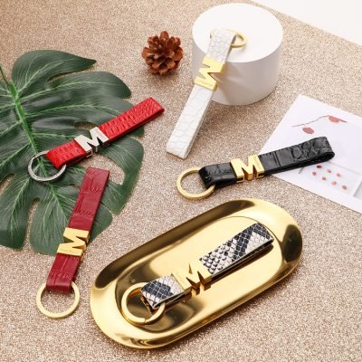 engraved leather keychain​ 99-5