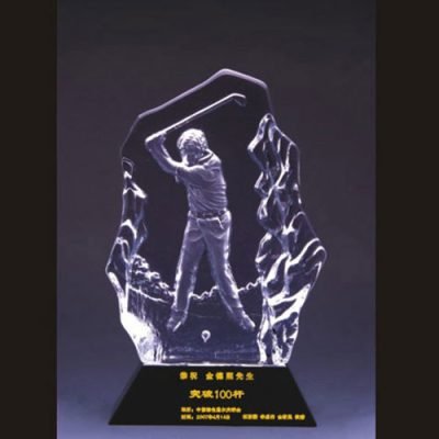 glass golf trophy​4