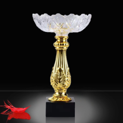 gold golf trophy​ custom86