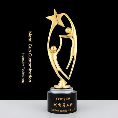 gold metal cup trophy​-01