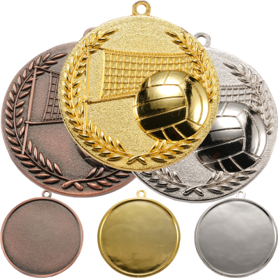 custom metal volleyball medal​ 13-2